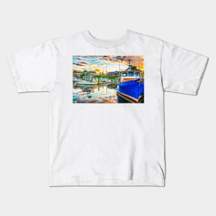 Falmouth Harbor Cape Cod Kids T-Shirt